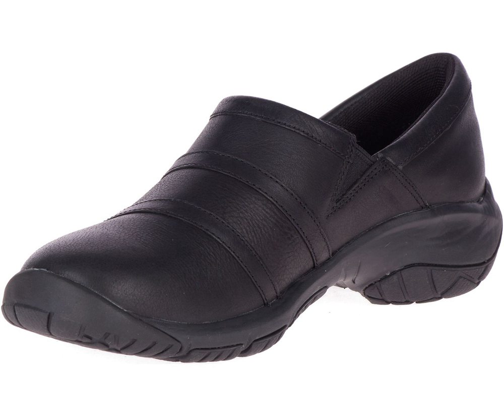 Merrell Barefoot Sko Dame - Encore Moc 4 Læder Wide Width - Sort - QKP081753